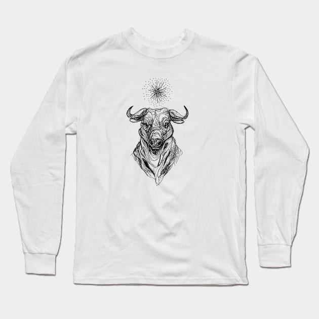 The Bull Long Sleeve T-Shirt by InkedinRed